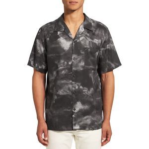 Theory Black and Gray Casual Button Down Shirt